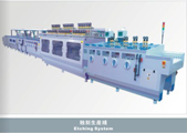 Etching production line
